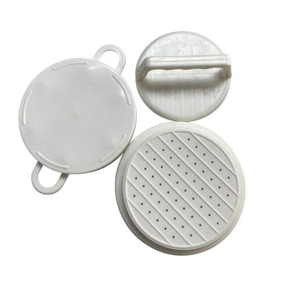 Plastic hamburger Press Mold With Handles - Picture 3 of 3